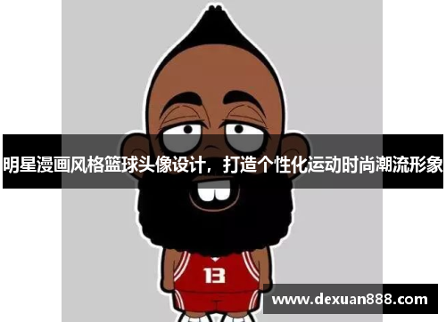 明星漫画风格篮球头像设计，打造个性化运动时尚潮流形象